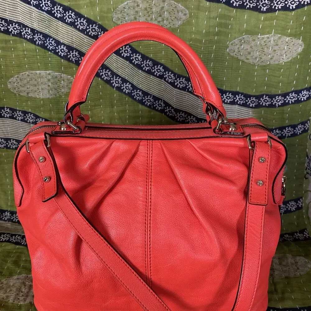 Kate Spade Flame Red Five Points Camille Large Crossbody/ Shoulder Bag